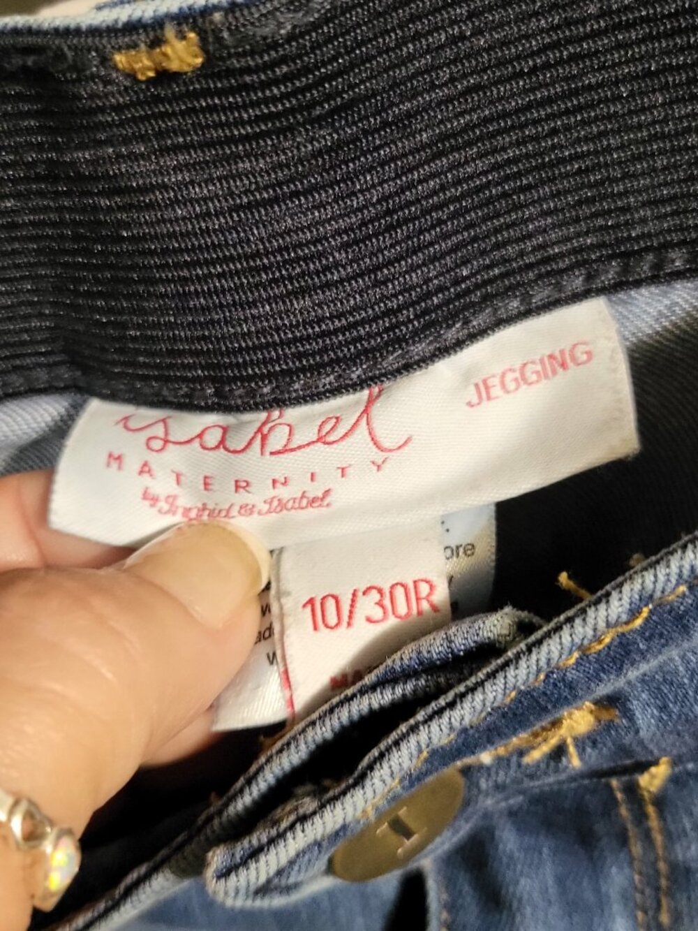 ISABEL MATERNITY JEGGING JEANS SZ 10 - Picture 3 of 7
